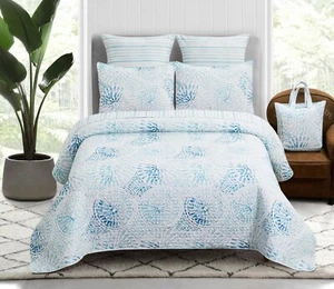 Virah Bella - Sundial - Lightweight Reversible Quilt Set in Tote - Picture 1 of 9