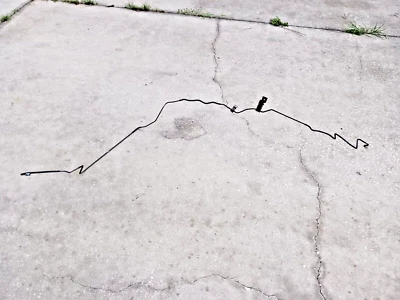 Toyota 4runner 3.4L dianteiro para traseiro, tubo de freio, linha, da bomba ABS fabricante de equipamento original 98 99 2000 - Imagem 1 de 4