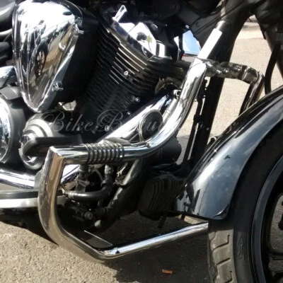 BIKE BEAUTY Protector de motor con clavijas Yamaha V Star XVS950 / Midnight XVS 950 Highway Crash Bar