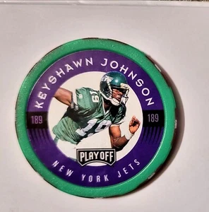 NFL Playoff 1997 Keyshawn Johnson CHIP SHOTS Green #189 New York Jets Buccaneers - Bild 1 von 3