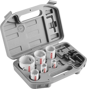 BOSCH HSBIM9 9-Piece Bi-Metal Hole Saws Kit with SpinLOCK Arbor and Case - Picture 1 of 7