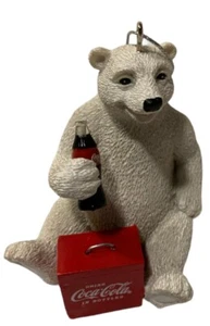 Polar Bear with Coke Six-Pack 3.5 in Christmas Ornament - Picture 1 of 3