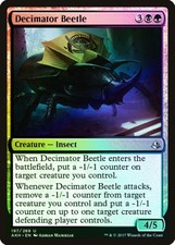 Decimator Beetle FOIL Amonkhet NM Black Green Uncommon MAGIC MTG CARD ABUGames