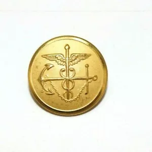 Segunda Guerra Mundial Marina de los Estados Unidos Botones Acabado de Lavado Dorado 1"=25,5 mm cada E352 - Imagen 1 de 3