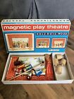 Vintage Magnetic Play Theatre Wooden Dolls Holz Bois Wood Rare Boxed