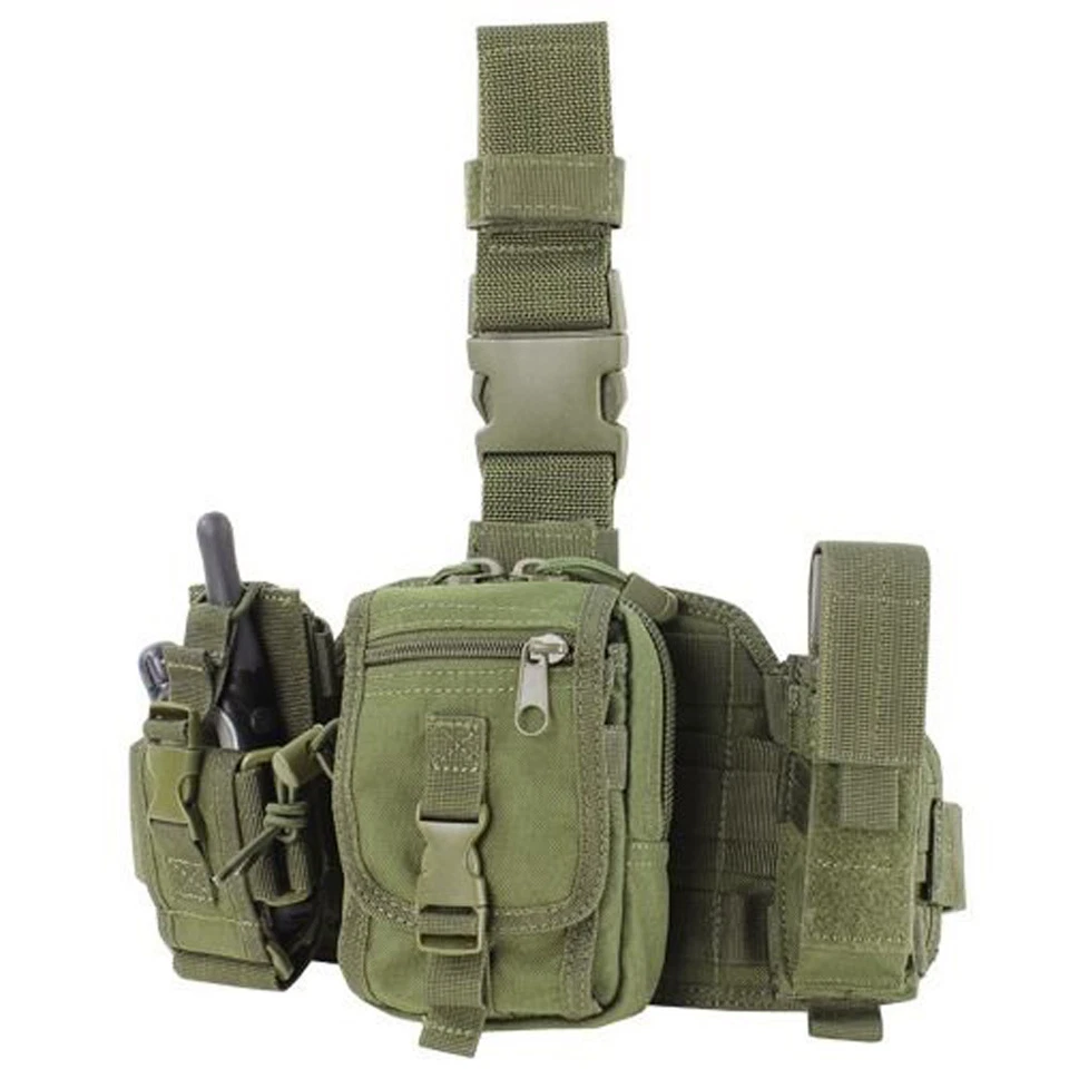 Condor MOLLE GP Tactical Utility Drop Leg Rig Pouches Ma25 Olive OD Green