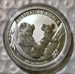 2011 Australian 1 oz .999 Silver Koala Coin (BU) - Picture 1 of 2