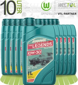 10 x 1 Liter (10L) Addinol Legends 10W-30 Motoröl Oldtimer Classic API SF CC - Bild 1 von 1