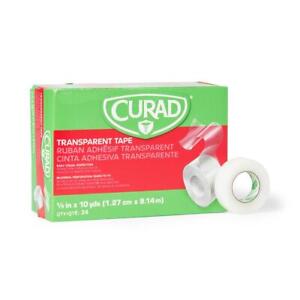 CURAD Transparent Adhesive Tape, 1/2" x 10 yd., Roll