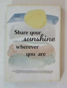 i5 Share your sunshine SEE LIFE'S BEAUTY REFRIGERATOR MAGNET Ganz - Picture 1 of 3