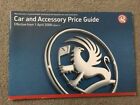 VAUXHALL Car and Accessory Price Guide 1 APRIL 2008 edition 2 in VGC