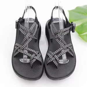 Chaco Women ZX/2 Sandal Size 10 Outdoor Hike Black Strappy Thong Adjustable Shoe - Picture 1 of 14