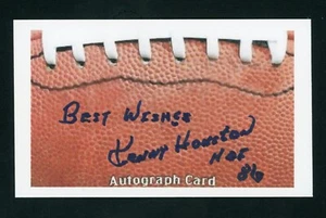 Ken Houston NFL Pro Football Hall of Fame Signed 3x5 Index IMAGE Card E27482 - Picture 1 of 1