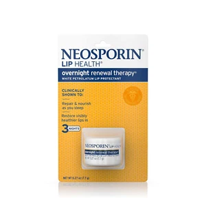 NEW Neosporin Petrolatum Lip Health Overnight Renewal Therapy, 0.27 oz - Picture 1 of 7