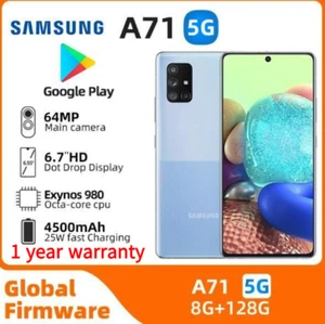 Samsung Galaxy A71 5G SM-A716U 128GB+6GB 64MP LTE Unlocked Smartphone New Sealed - Picture 1 of 18
