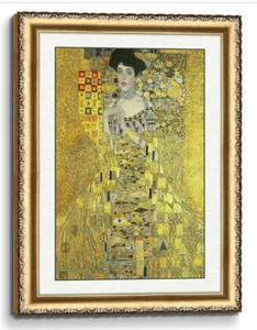 Gustav Klimt Ritratto di Adele Bloch-Bauer fatto a mano ornato incorniciato stampato in 3D - Foto 1 di 7