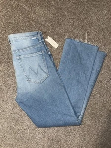 NWT Mother The Insider Frayed Ankle Jeans Friendly Reminder Anthropologie 30 - Picture 1 of 5