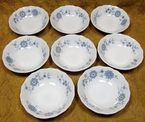 8 Seltmann Weiden "Barvarian Blue" Christina 5" porcelain dessert/fruit bowls - Picture 1 of 4