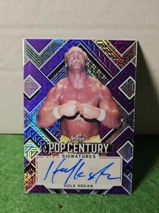 2022 Leaf Pop Century Purple Mojo HULK HOGAN 2/5 Signatures - Picture 1 of 2