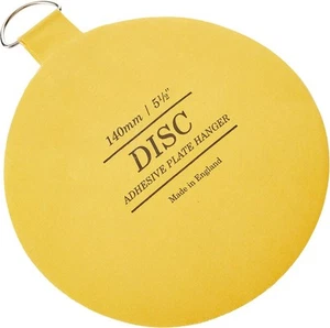 Disc Flatirons 5.5" Adhesive Plate Hangers 5.5", Yellow - Picture 1 of 1