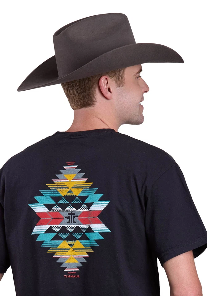 Camiseta Tin Haul Unisex Anvil Hammer Azteca Negra 100% Algodón S/S Foto 1 de 2