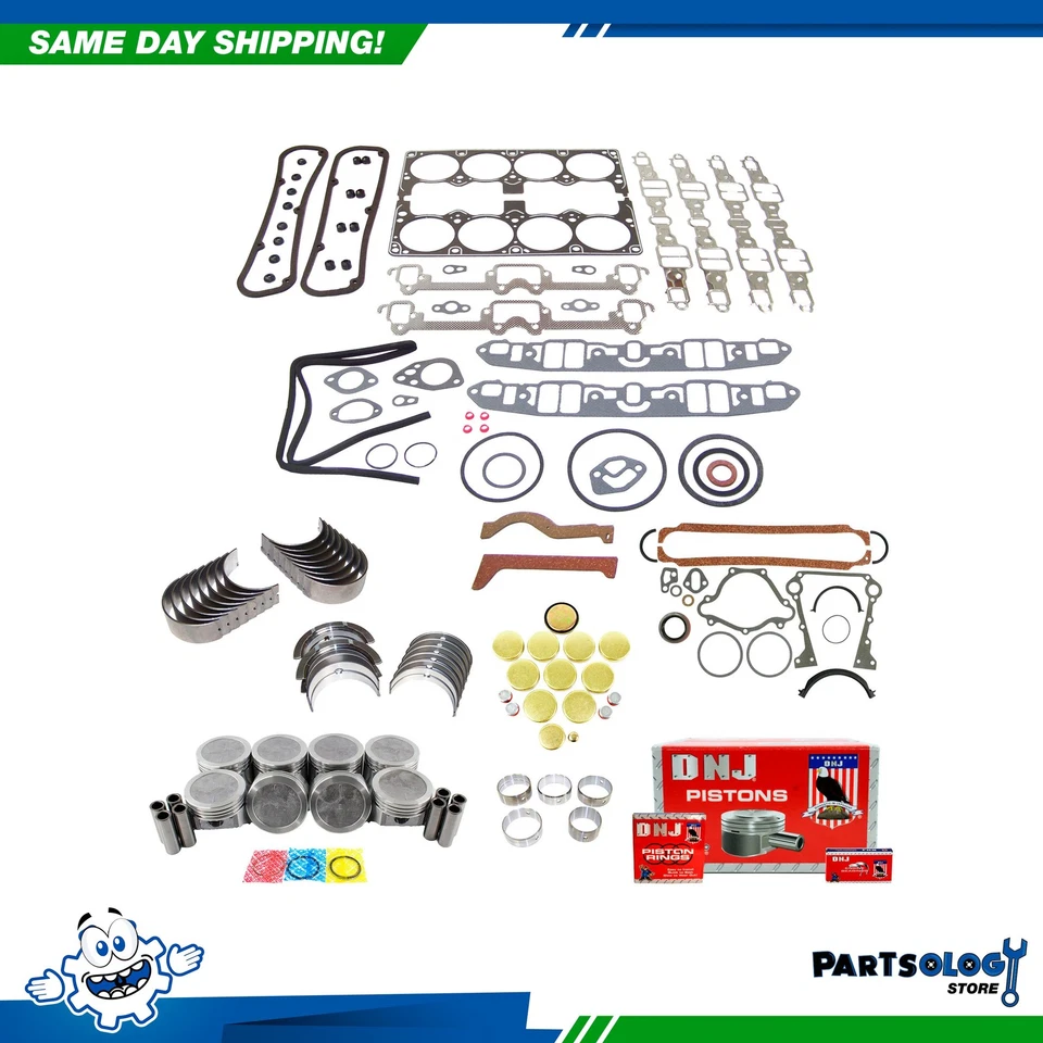 Комплект для восстановления двигателя DNJ EK1153F для 76–78 Chrysler Dodge Aspen B100 5,9 л верхнеклапанный 16 В - Изображение 1 из 4