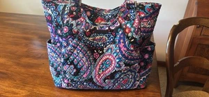 Vera Bradley Large Glenna Tote In Haymarket Paisley - Picture 1 of 7