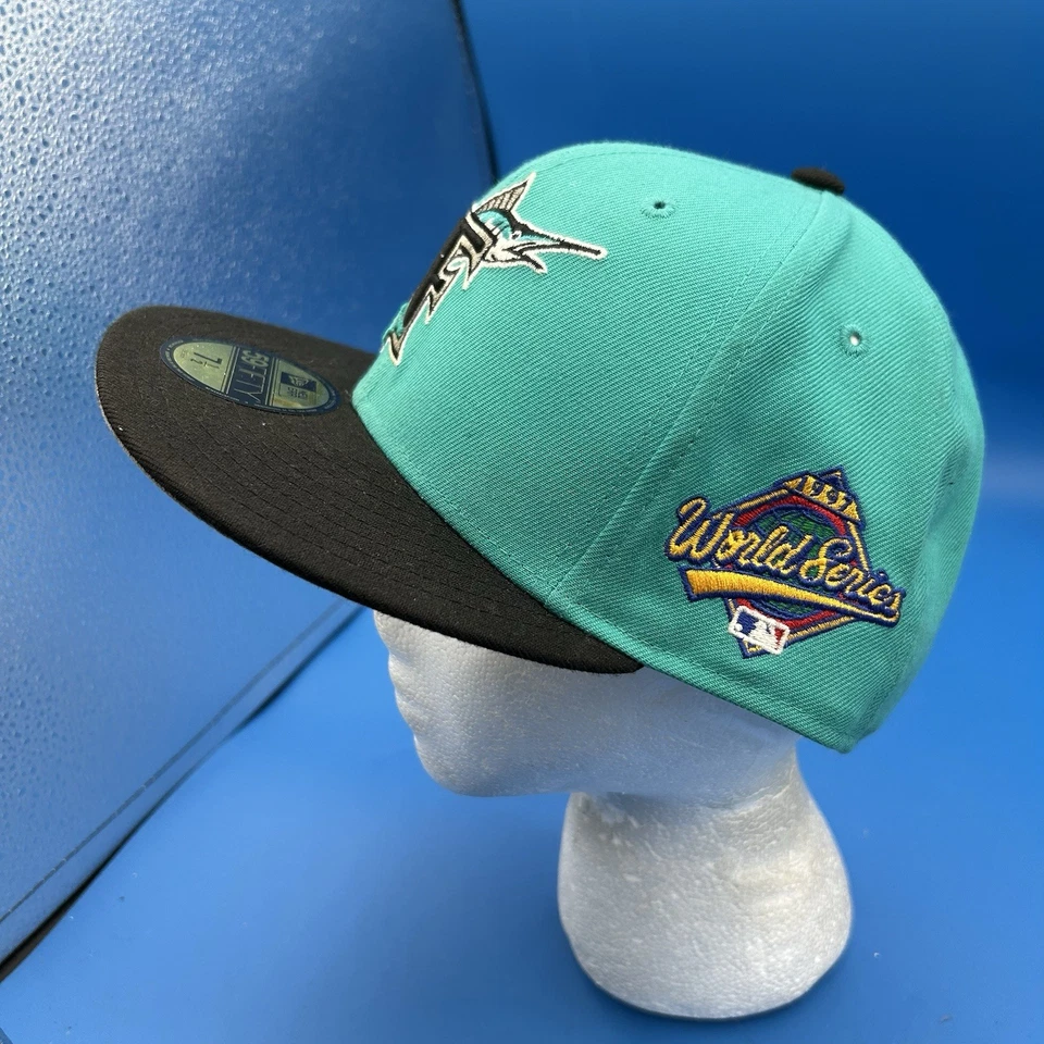 Parche Serie Mundial 1997 Florida Marlins New Era 59fifty ajustado talla 7 1/2 Foto 1 de 4