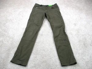 Black Diamond Pants Adult 30 Green Hiking Belted Casual Outdoor Chino Mens 30x30 - Picture 1 of 14
