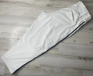 Nike Vapor Select Baseball Pants White Navy Piping BQ6437-101 Men’s Size: S NWT - Picture 1 of 11