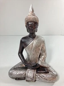 Budda Figurine Decorative Statue Seated Diety Hindu Yoga Man Namaste - Picture 1 of 6