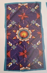 New Star Purple Oversized Bath Beach Pool Gift Towel Native Southwest Decor NIP - Picture 1 of 2