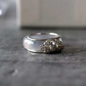 ANILLO DOBLE BTS 2021 DALMAJUNG Oficial Plata Esterlina Talla US6 SIN TARJETA FOTOGRÁFICA - Imagen 1 de 6