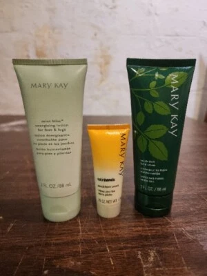 MARY KAY MINT BLISS LOTION 香草薄荷乳液桃子手霜 3 件装 — 第 1/4 张图片