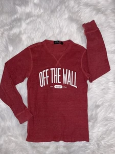 CAMISA TOP VANS OFF THE WALL NIÑOS M ROJA MEDIANA DE PUNTO GOFRE MANGA LARGA - Imagen 1 de 4