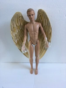 TONNER 17" vinyl DOLL Matt body molded hair NUDE ANGEL w/WINGS added MODIFIED - Picture 1 of 24