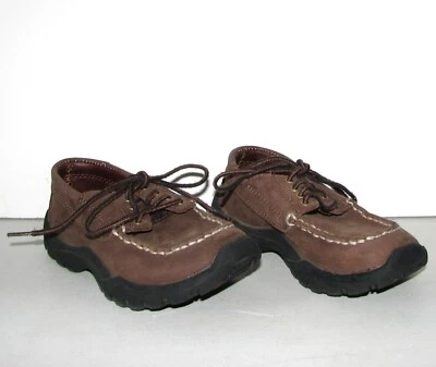 L.L.Bean Kids/Boy/Toddler Brown Leather Lace-Up Casual Oxford Shoes - Size 10 - Image 1 of 4