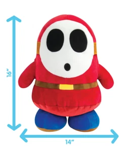 Club Mocchi Mocchi Super Mario Shy Guy 15" Mega Plush Toy - Picture 1 of 6