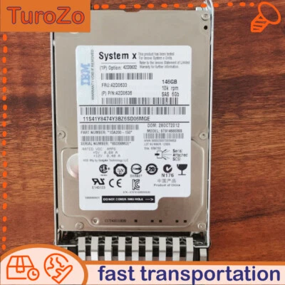 IBM 42D0633 146GB 10K SAS 6G 16MB 2.5” Hard Drive 42D0632 42D0636 - Image 1 of 4