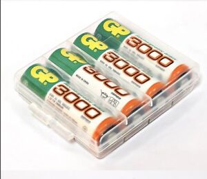 4 x Plastic AA AAA Battery Container Batteries Storage Case Batteries Holder