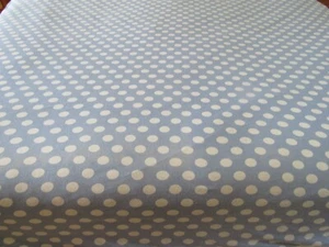 THE COMPANY STORE DUVET COVER LIGHT BLUE WHITE DOTS 82x90 FULL QUEEN(?) PORTUGAL - Picture 1 of 8