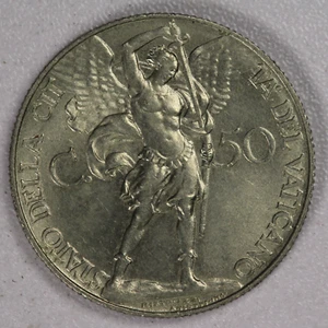 1930 Vatican City 50 Cent-BU - Picture 1 of 2