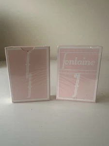 Pink Fontaine Playing Cards By Zach Mueller - Set Of 2 Decks. Very Rare (SEALED) - Picture 1 of 6