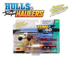 Johnny Lightning 1980 Toyota Land Cruiser Flatbed Trailer Hulls & Haulers 1/64 - Picture 1 of 2