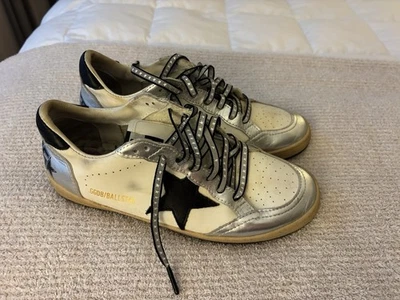 Tênis Golden Goose Glitter Couro Ball Star Tamanho UE 40 - Imagem 1 de 4