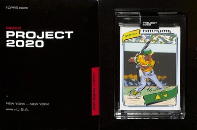 2020 TOPPS PROJECT 2020 #359 RICKEY HENDERSON - ATLETISMO OAKLAND - NATURAL - Imagem 1 de 2