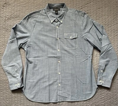 The Men’s Store Bloomingdales Chambray Button Down Shirt Long Sleeves Size XL - Image 1 of 4