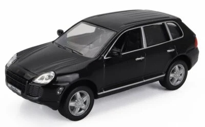MODELLINO AUTO STATICO DIECAST PORSCHE CAYENNE TURBO 2002 NERO SCALA 1:43 - Immagine 1 di 3