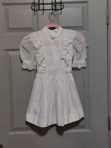 Abito bianco vintage Bonnie per ragazze taglia 2T - Foto 1 di 5