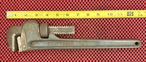 Vintage 1950's Craftsman 14" Pipe Wrench -heavy Duty Jaw Teeth Made In USA Rare - Picture 1 of 3